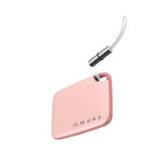 Bluetooth Smart Finder Tag in pink for locating keys, wallets, handbags and luggage.