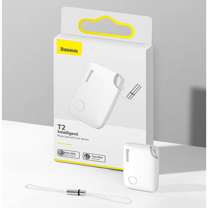 Bluetooth Smart Finder Tag retail packaging with portable wireless tracking device.